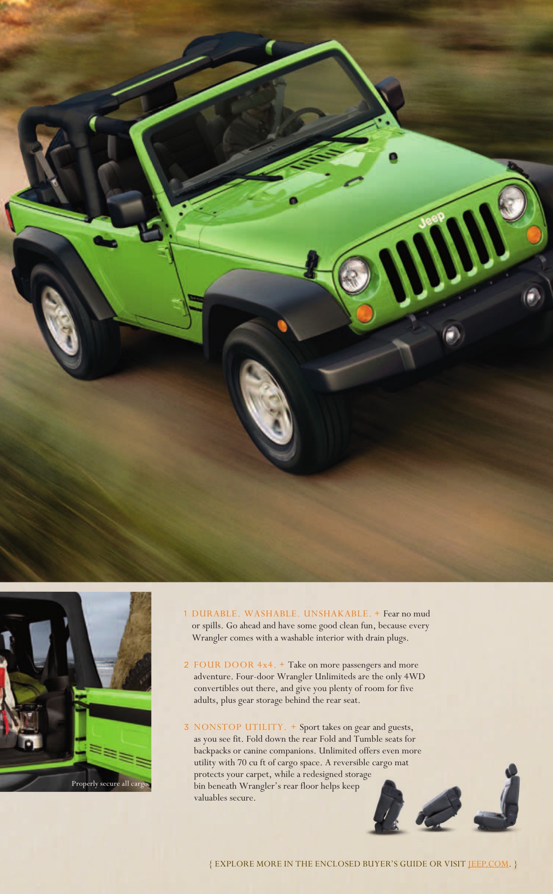 2012 Jeep Wrangler Brochure Page 3